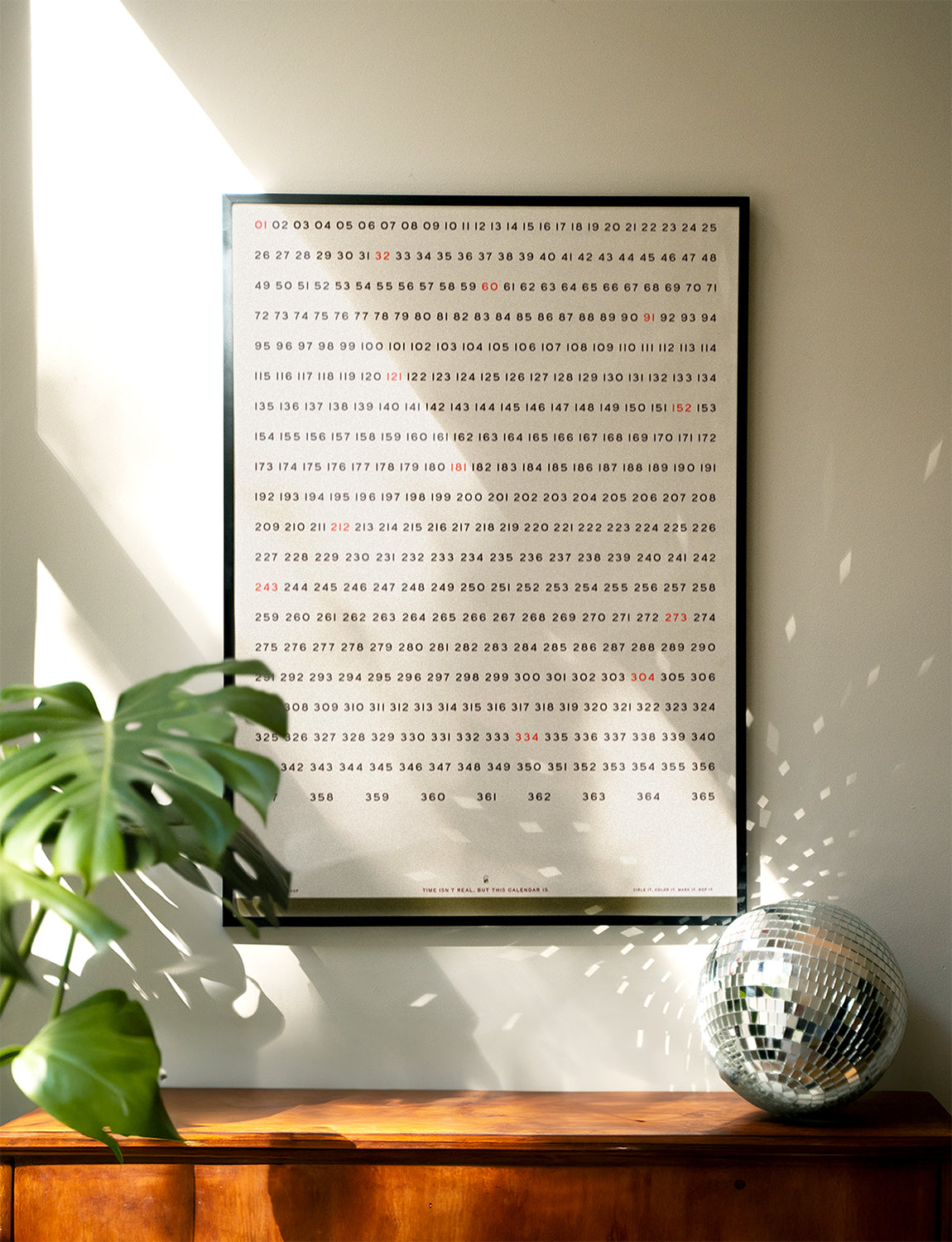 Dayz R Numbered Wall Calendar Poster